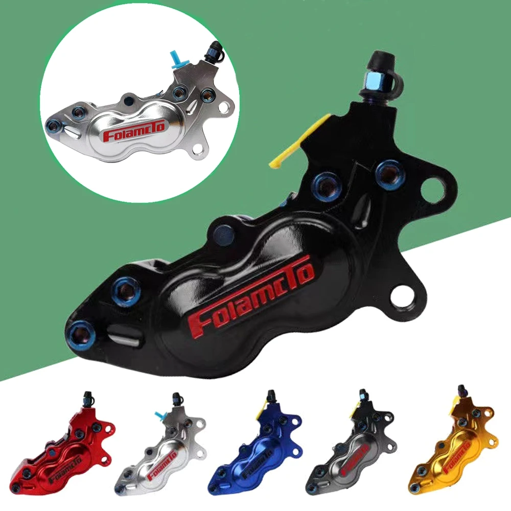 

Motorcycle Scooter Front Rear Brake Caliper 40mm Mount 4Piston Universal For Honda Kawasaki Suzuki Yamaha CygnusX BWS RSZ Niu