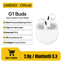 UMIDIGI G1 Buds TWS Wireless Earphones Bluetooth 5.3 ENC Sport Noise Reduction 380mAh Headsets With Microphone