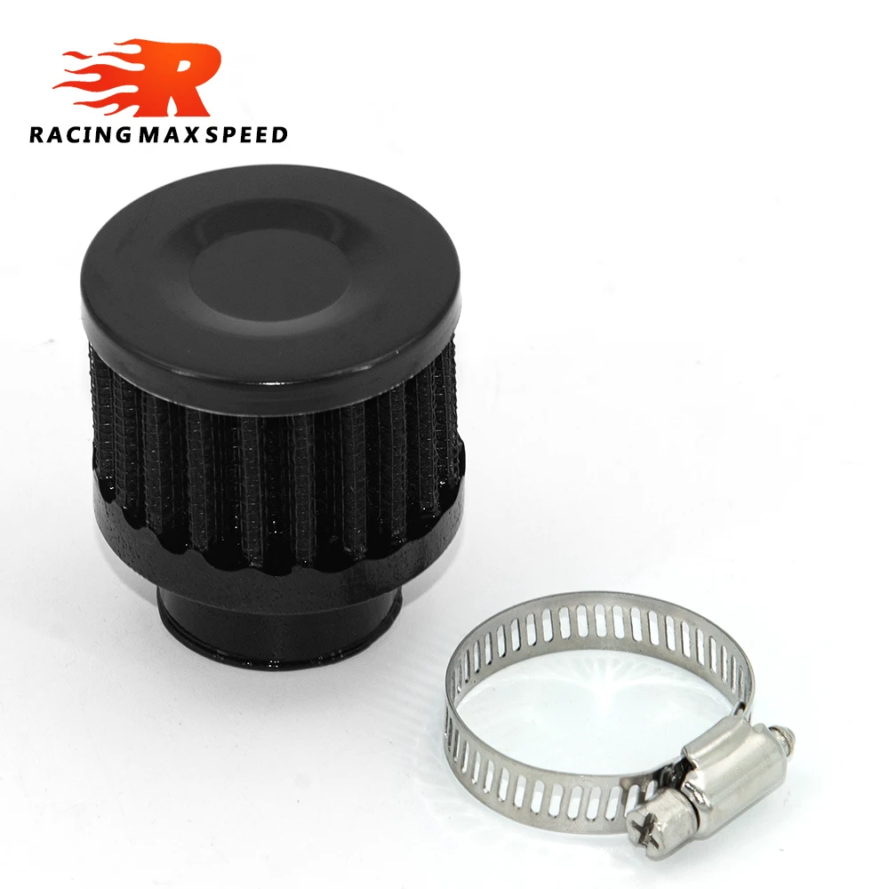 Universal 25mm Small Motorcycle Cold Air Intake Filter Kit, Crank Case Vent Cover Breather for Motorcycle Engine