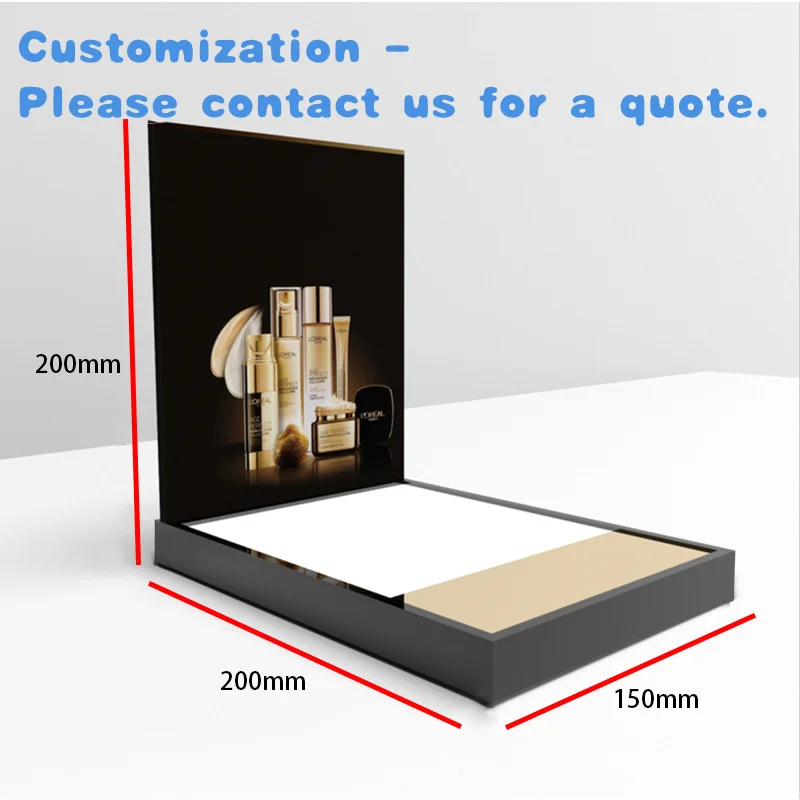 custom.OEM/ODM Design Acrylic Counter Top Display Stand Cosmetics Perfumes Skincare Display Stands Retail Stores
