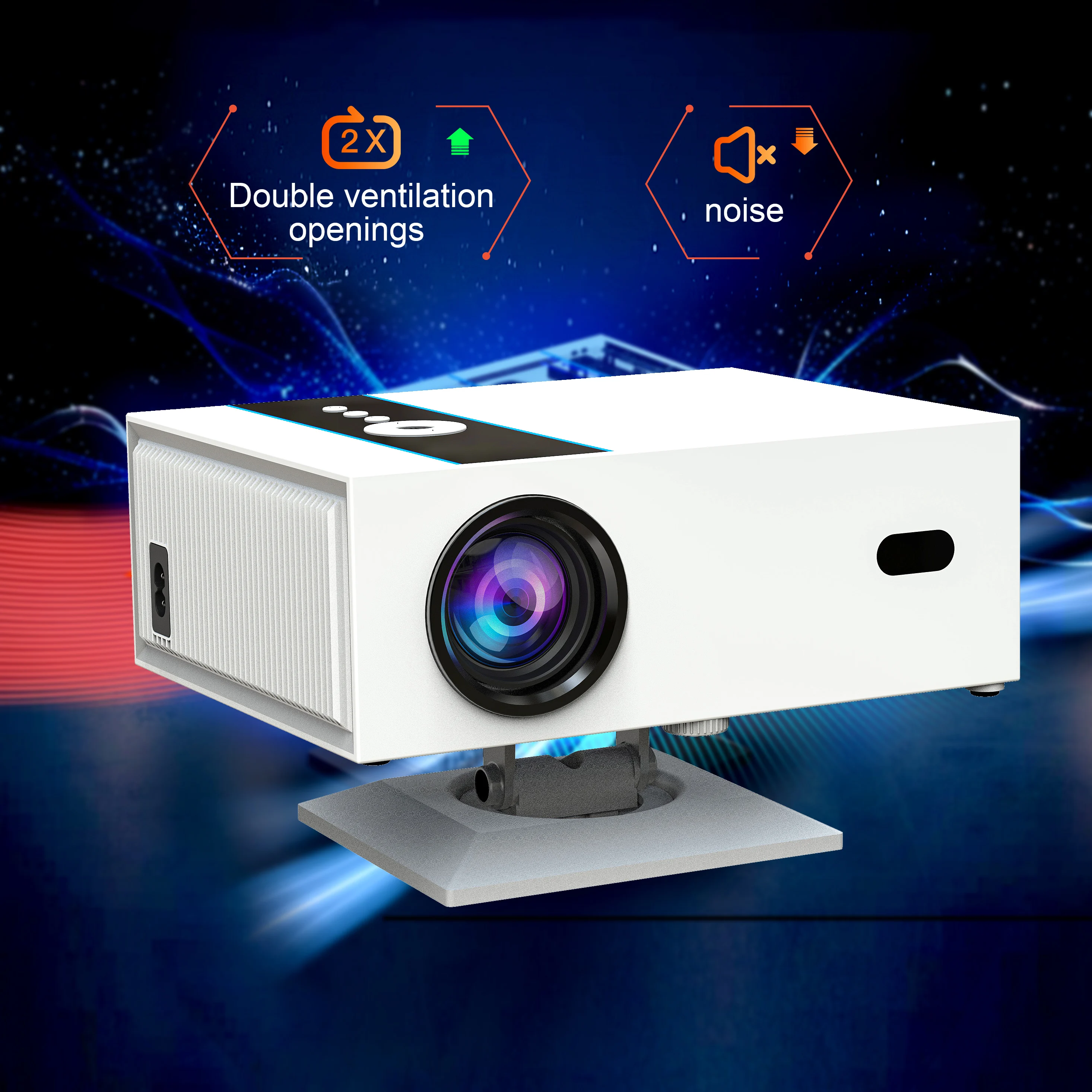 

Xnano X6 New Product Projectors Full HD 1080P 380 ANSI Lumens Video Home Theater Android 13 5G WiFi BT5.2 LED Beam Projector