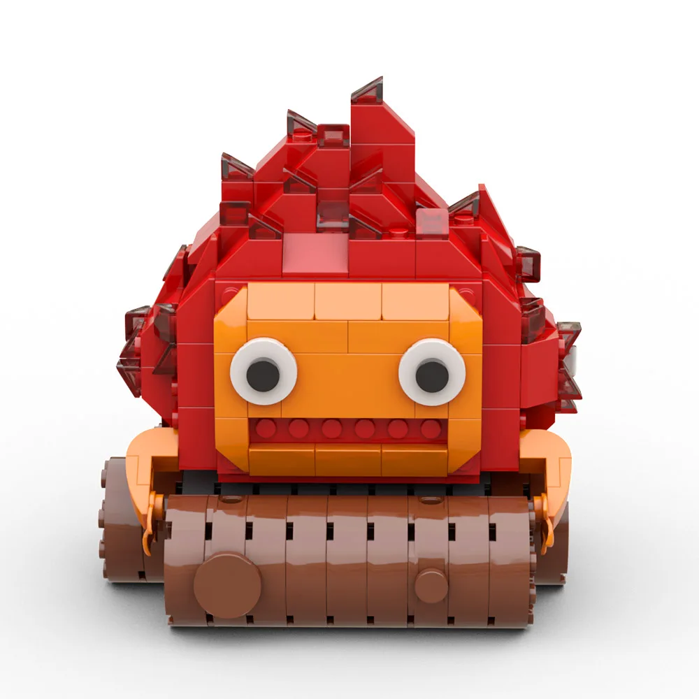 

MOC Calcifer Fire Demon Figure Miyazakied Hayao Howls Castle Building Block Laputa Robot Porco Rossoed Seaplane Model Toy Gift