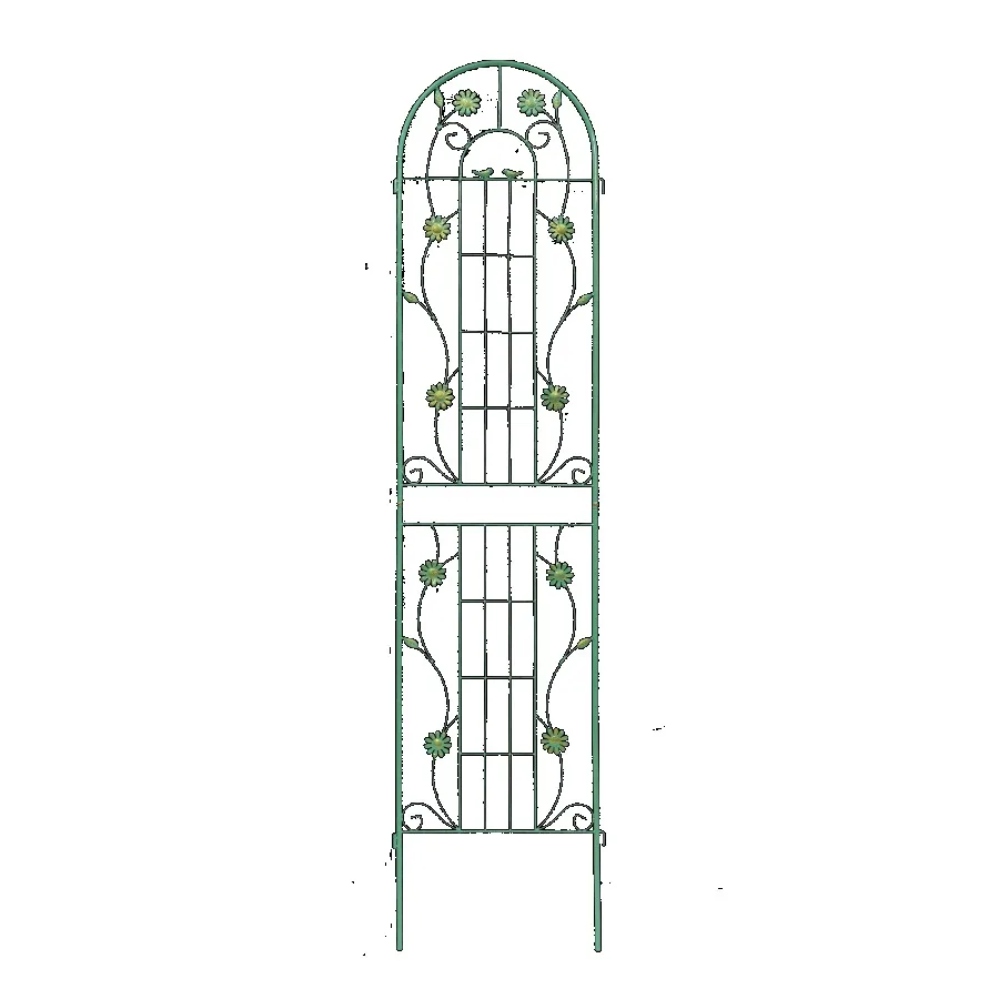 

2 Pack Metal Garden Trellis 86.7 x 19.7 Rustproof Trellis for Climbing Plants Outdoor Flower Support Green
