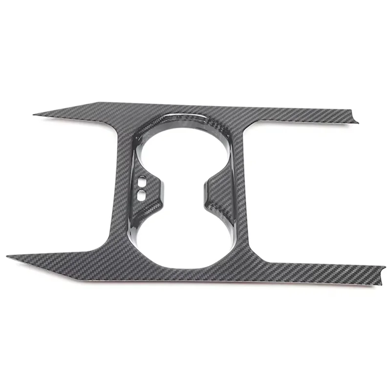 

Для BMW 5 серии G60 2024, настоящая углеродное волокно, центральная консоль автомобиля, держатель для чашки с водой, рамка, накладка, аксессуары