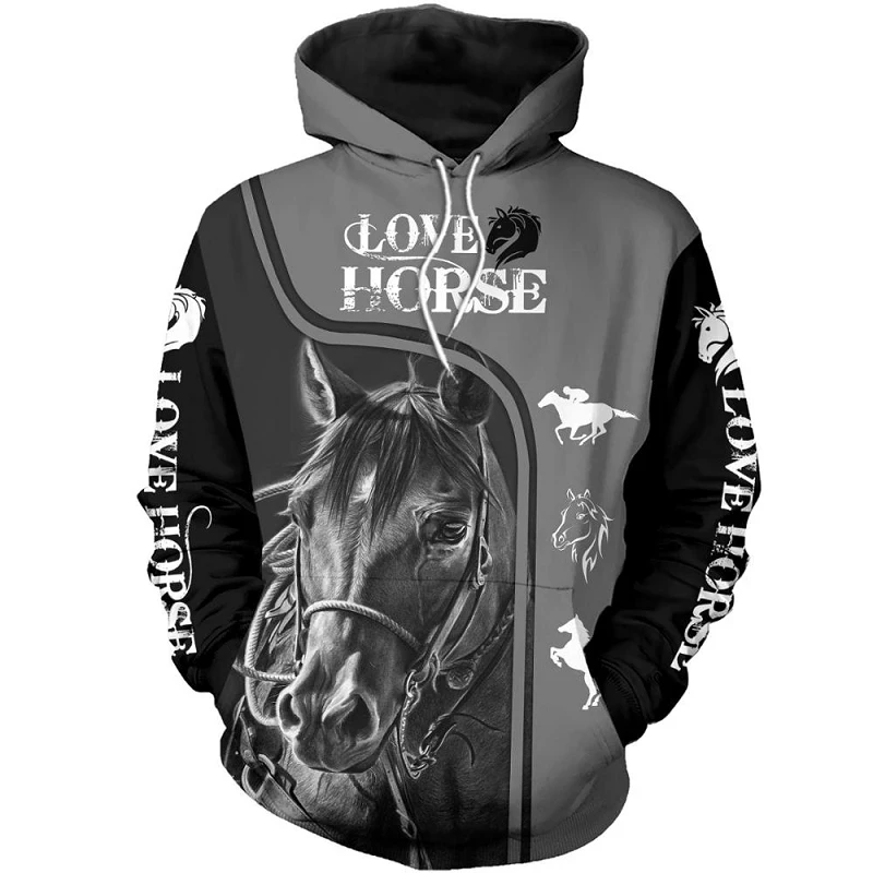 

Colorful Funny Animal Love Horse Colorful Harajuku NewFashion Tracksuit 3DPrint Men/Women Streetwear Jackets Hoodies