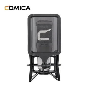 NEW COMICA STM01 48V Phantom Power 34mm Gold-Plating Large Diaphragm Condenser Microphone for Studio Quality Audio Recording