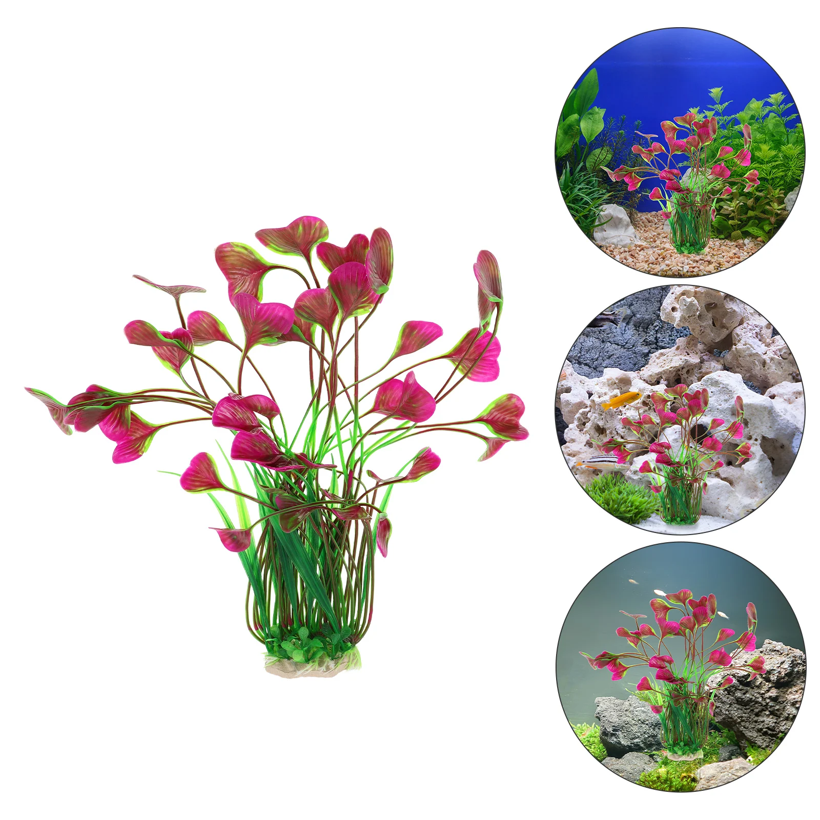 

2 pcs Realistic Landscaping Plastic For Safe Shelter Foreground Artificial Ocean Natural-Looking Decorations Fake For Fish Tank