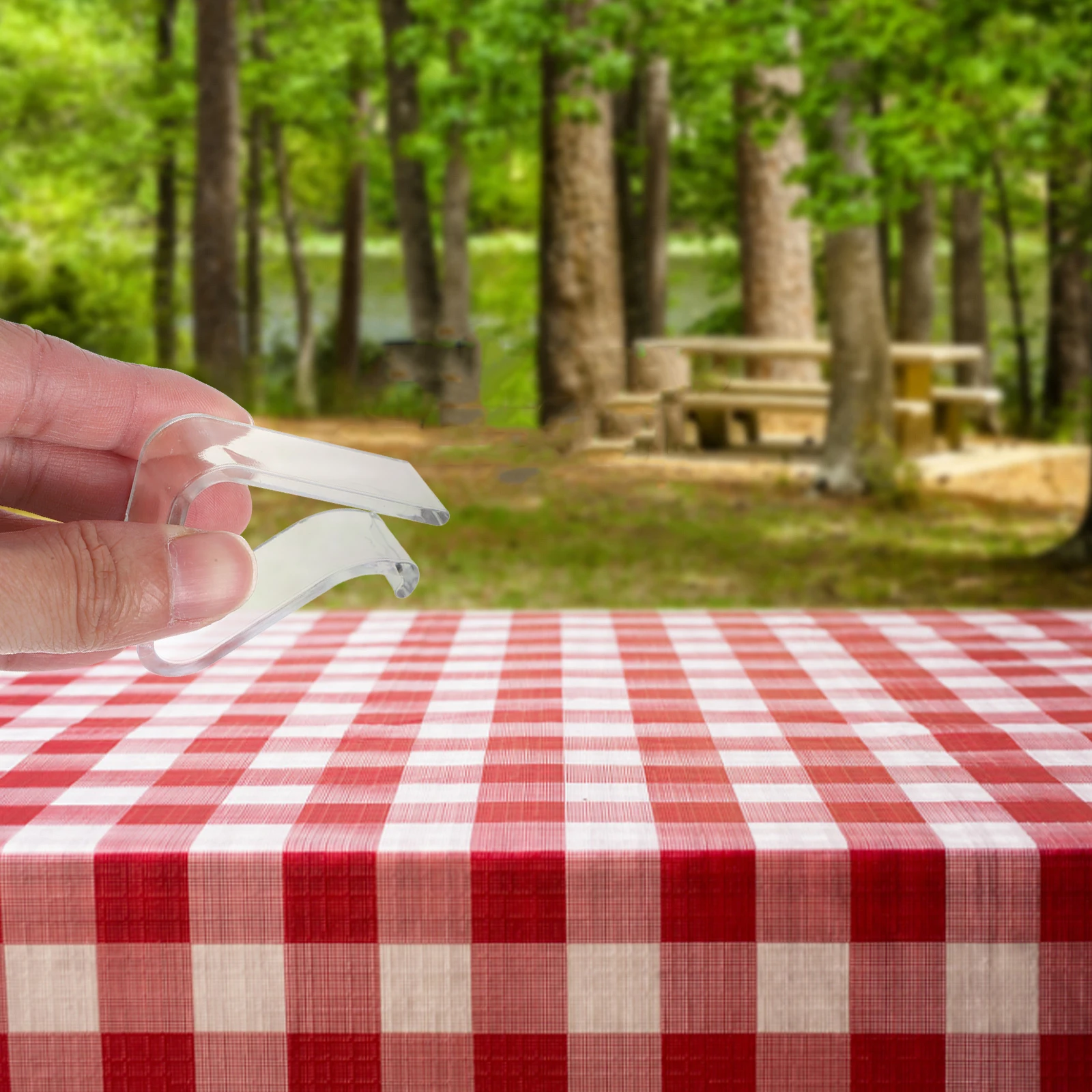 

6 Pcs Clear Table Cloth Anti-slip Tablecloth Clip Meeting Room Clips Bracket from Picnic