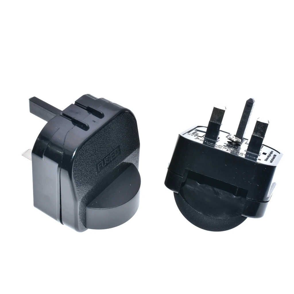 EU to UK plug adapter box type round two pins convert to 3 pins conversion electric power plug Shaver plug with fused 13A