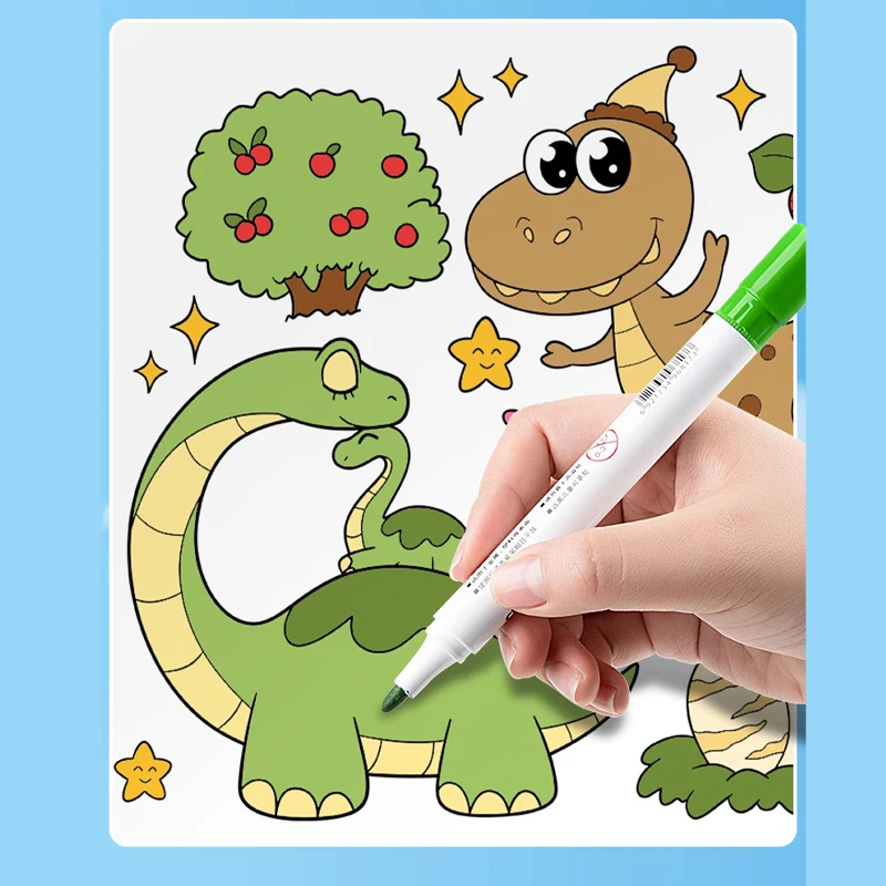 Coloring Paper Roll Graffiti Scroll Paper-cut Drawing Roll DIY Color Filling Paper for Kids Painting Paper 3 Meters