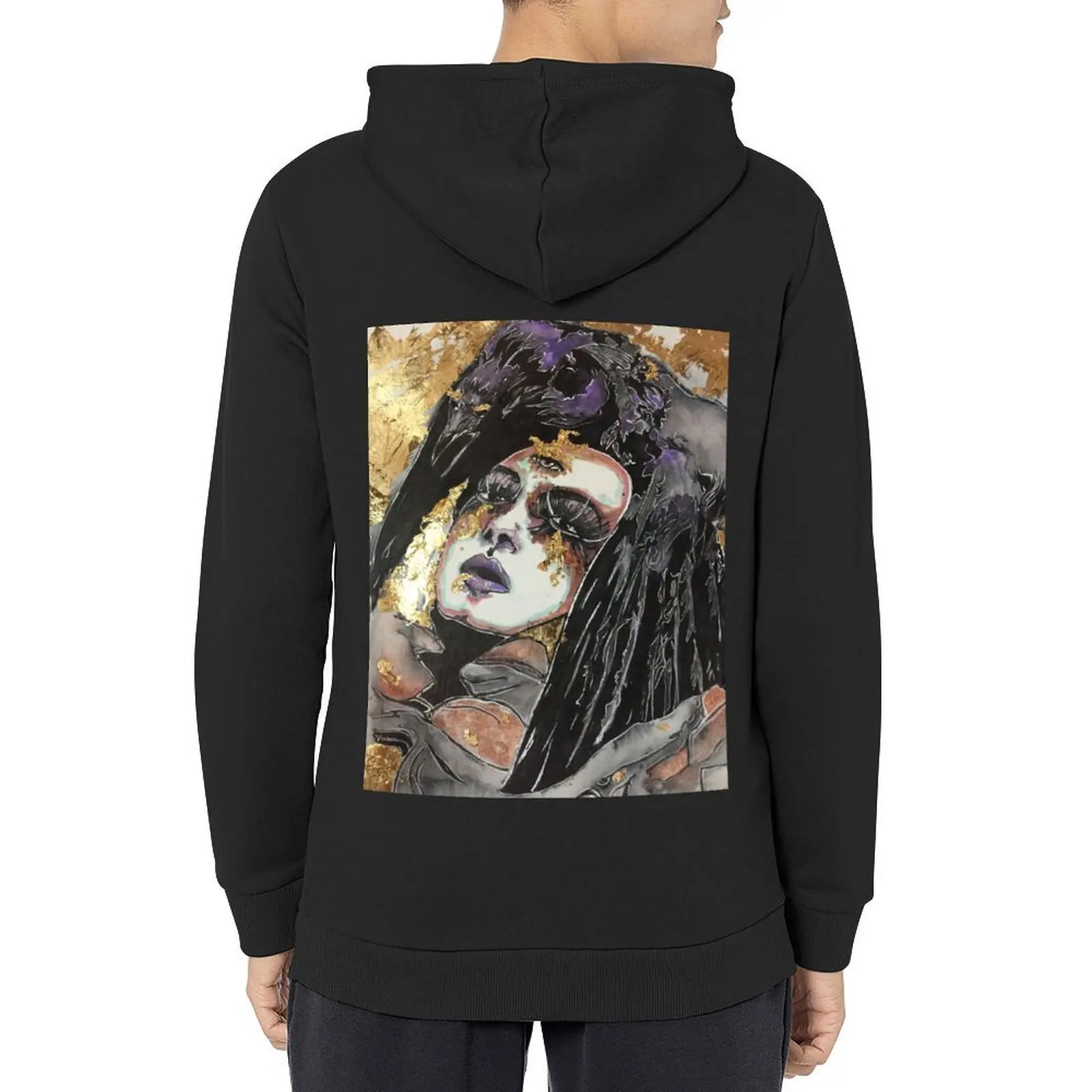 

Morrigan’s Visions Hoodie japanese style men's coat mens clothing autumn new products men hoodie