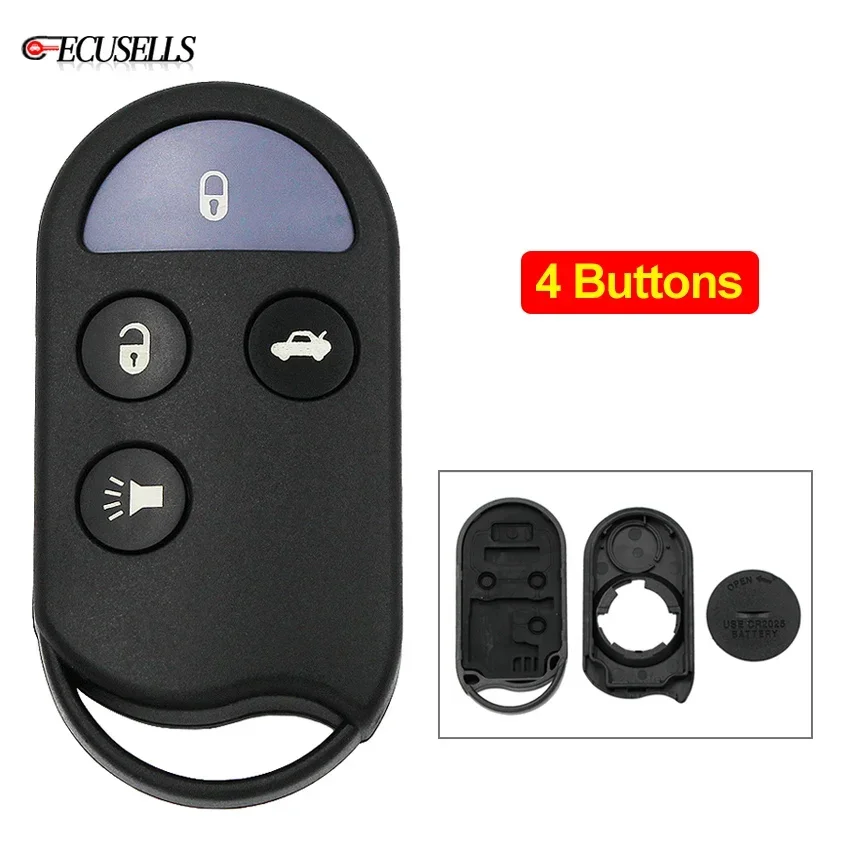 Ecusells 4 Button Remote Car Key Shell Case Housing Cover for Nissan Maxima I30 QX4 A32 A33 for Infiniti A269ZUA078, A269ZJA078