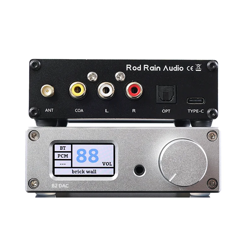 Rodeyu B2 Dual ES9038Q2M Qualcomm Bluetooth 5.4 Receiver Decoder USB Sound Card Lossless LDAC