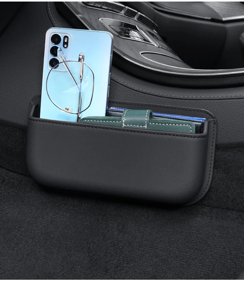 Auto-Organizer-Netztasche, beliebig platzierbar, Auto-Aufbewahrungstasche, Organizer-Tasche für die Rückseite des Sitzes und die Seitentür, Aufbewahrungsbox zum Ordnen von Telefon und Schlüssel – Detail 15