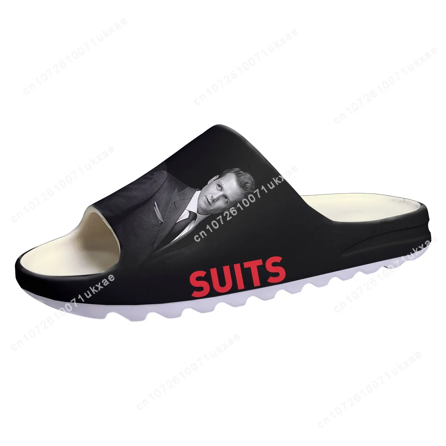 Suits TV series Soft Sole Sllipers Home Clogs Gabriel Macht Step On Water Shoes Mens Womens Teenager Step in Customized Sandals