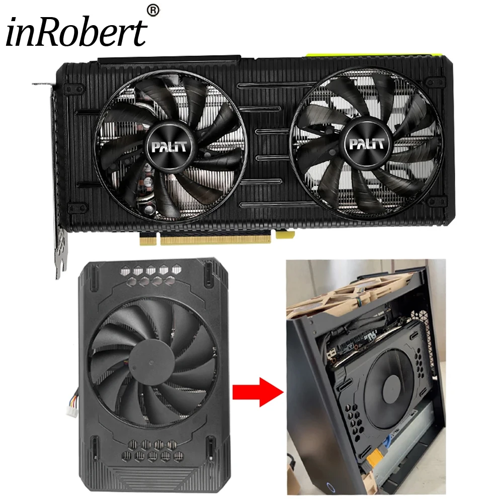 DIY Heatsink RTX 3060ti Cooler Fan for PALIT GeForce RTX3060 Ti Dual Fan Video card radiator Cooling to put in ITX case