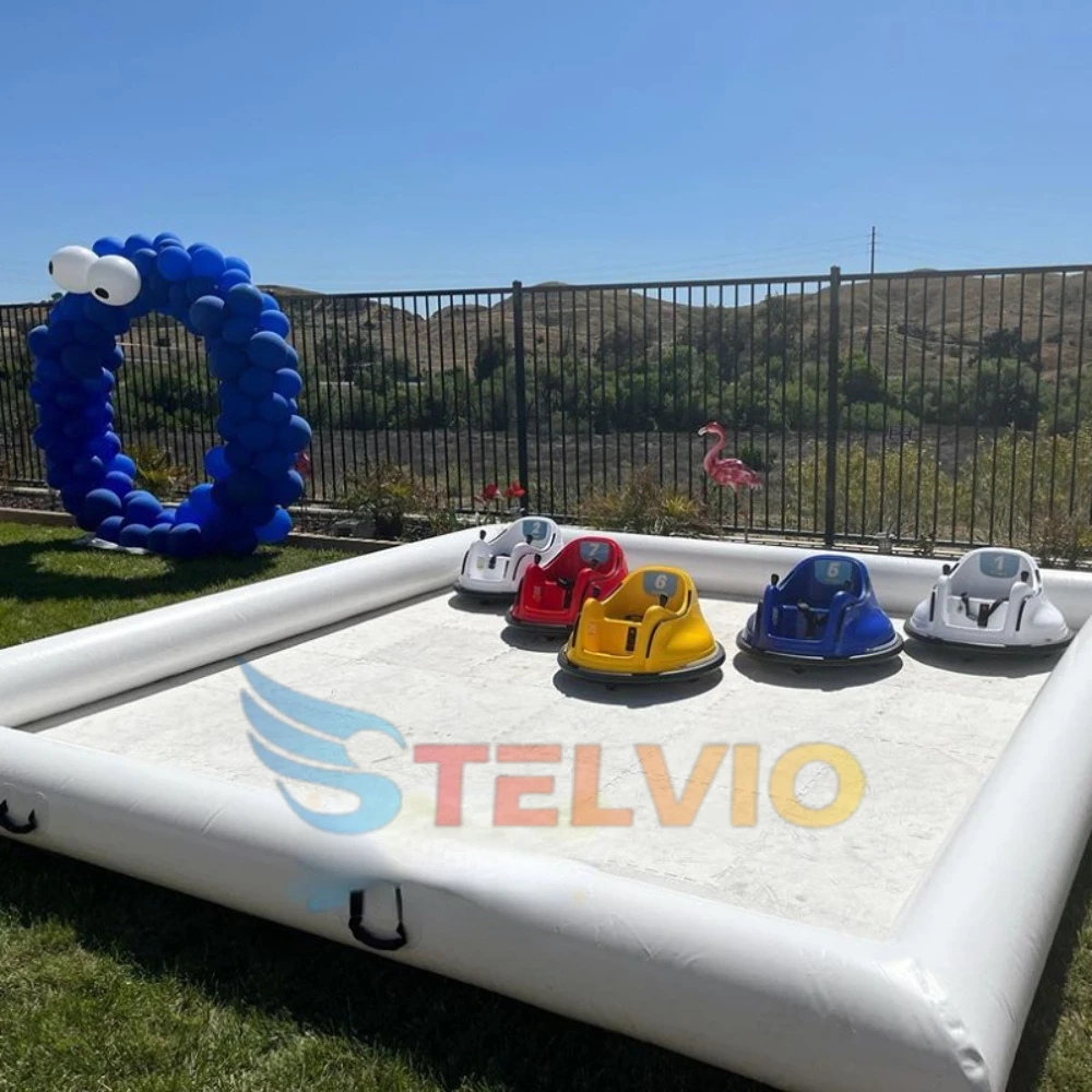 Gran oferta, pista de carreras inflable, parachoques inflable, lugar de coche, pista de carreras inflable, arena para coches de parachoques