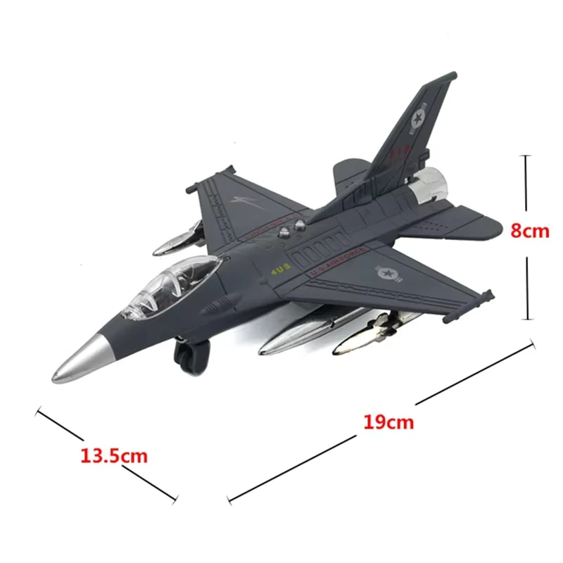 

19CM F15 Hornet Multirole Fighter USA Army Air Force Diecast Plane Pull Back Model Collection Kids Gift