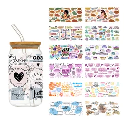 1PCS Positive Daily Affirmations Reminders Pegatinas UV Dtf Transfer Sticker Libbey Glass Tumbler Uv Drf Cup Wrap Affirmations