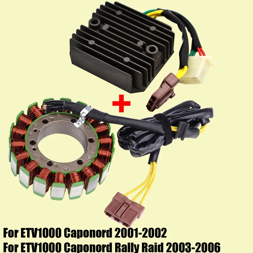 

Stator Coil & Regulator Rectifier For Aprilia ETV1000 Caponord 2001 2002 / ETV 1000 Capo Nord Rally Raid 2003 - 2006 2004 2005