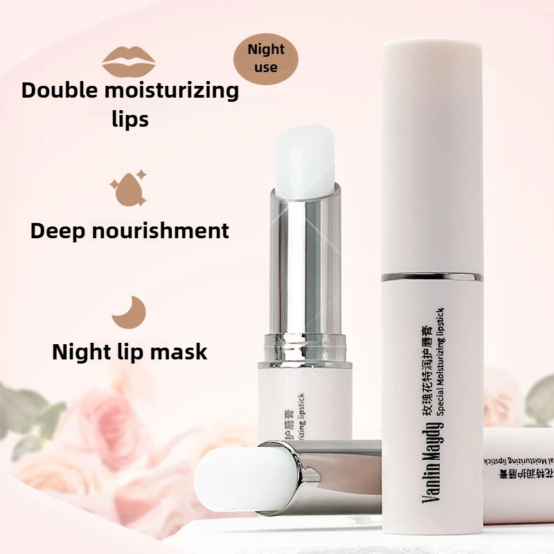 로즈 오스만투스 보습 립밤 매트 베이스 건조하고 갈라진 입술을 위한 수분 공급 및 복구 무색 마무리 남녀 공용 데일리 케어