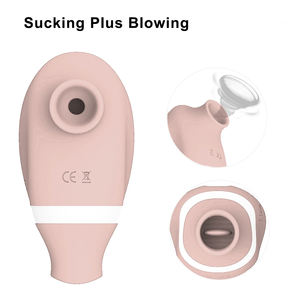 2 in 1 Clit Sucker Vibrator for Women Sucking Tongue Licking Female Masturbator Nipple Clitoris Stimulator Sex Toy for Women