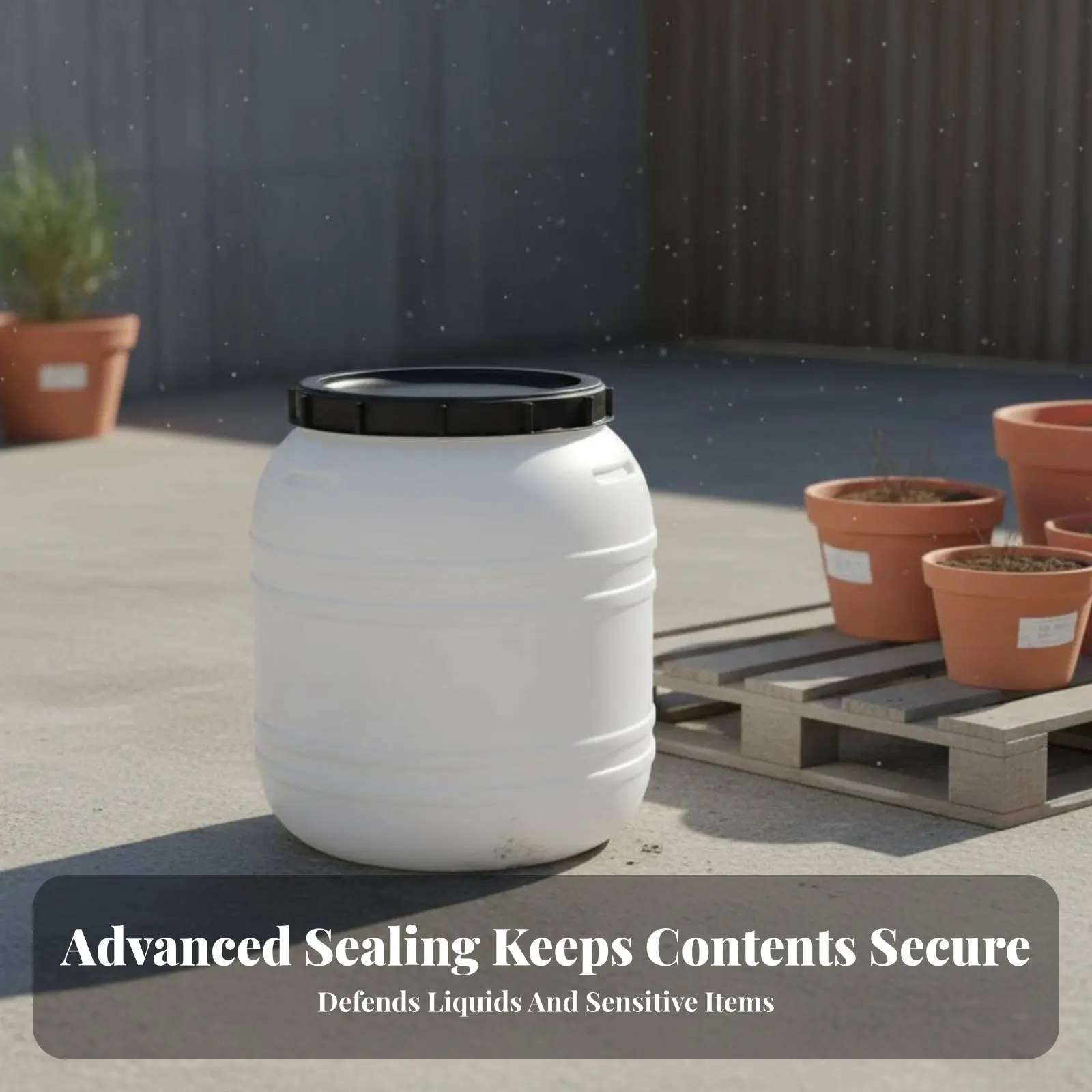 ถังพลาสติกเกรดอาหาร ฝาปิดสนิท - Food Storage With Lids บทวิจารณ์และราคา