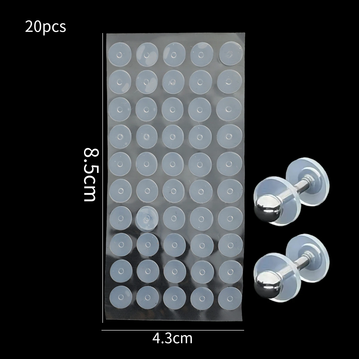 Silicone O-Ring Piercing Healing Discs for Ear Studs