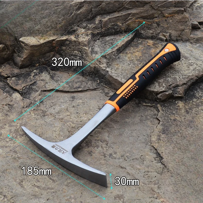 Integrated Pickaxe Outdoor Firewood Chopping Bamboo Shoots Digging Axe Tip Household Flat Pickaxe Stump Digging Flowers  Garden