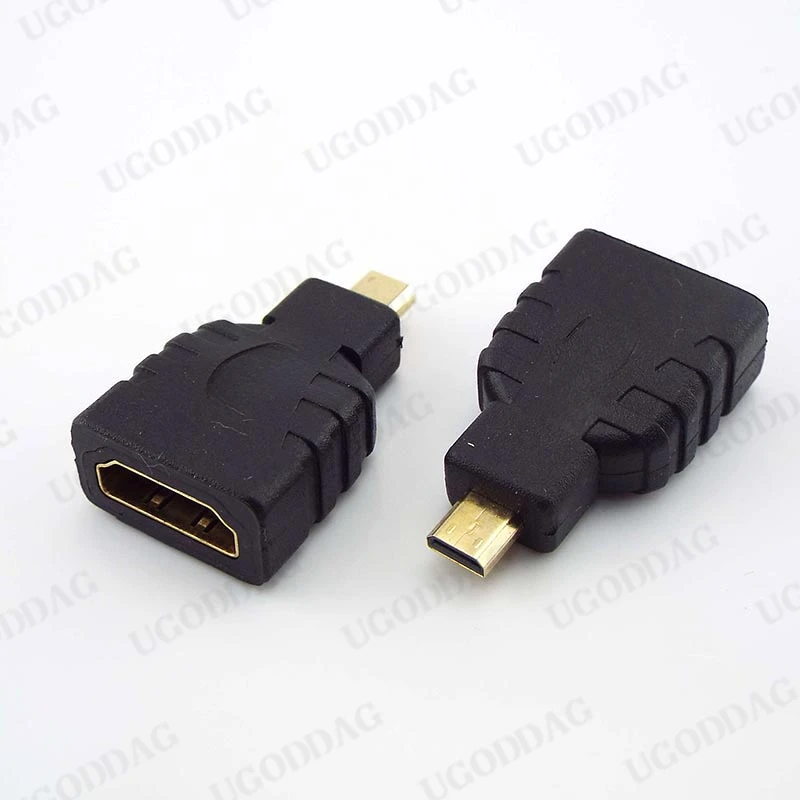 1-5 PCS Micro HDMI-compatible Male to Female Adapter Type D to A HD Connector Converter Adapter for Xbox 360 for PS3 HDTV L19