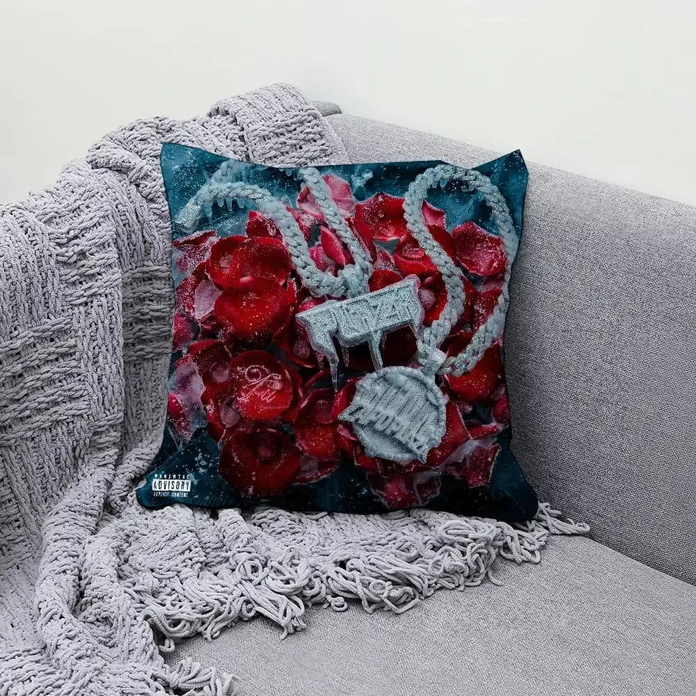 

Rapper C-Capo Plaza 4U 30x30cm 45x45cm Pillow Case Decor Protective Covers Comfortable Soft For Sofa Living Room Home Office