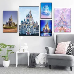 Disney Dream Castle Cartoon Poster e Print Abstract Disney Canvas Painting Wall Art Home Princess Room Decoration Pictures