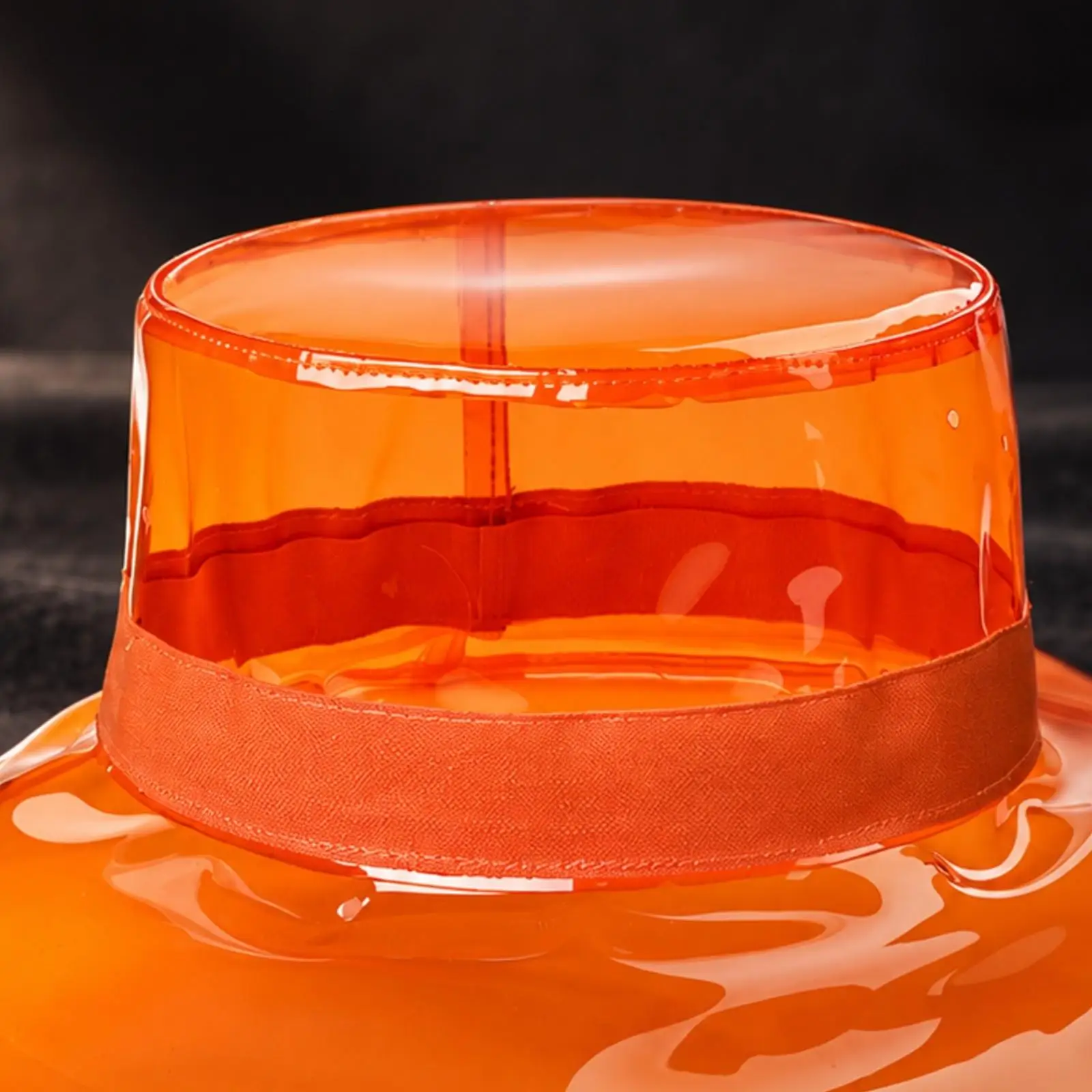 PVC Container Hat Lightweight Transparent Container Hat Headwear Translucent for All Genders for Fashion Styling, Photography