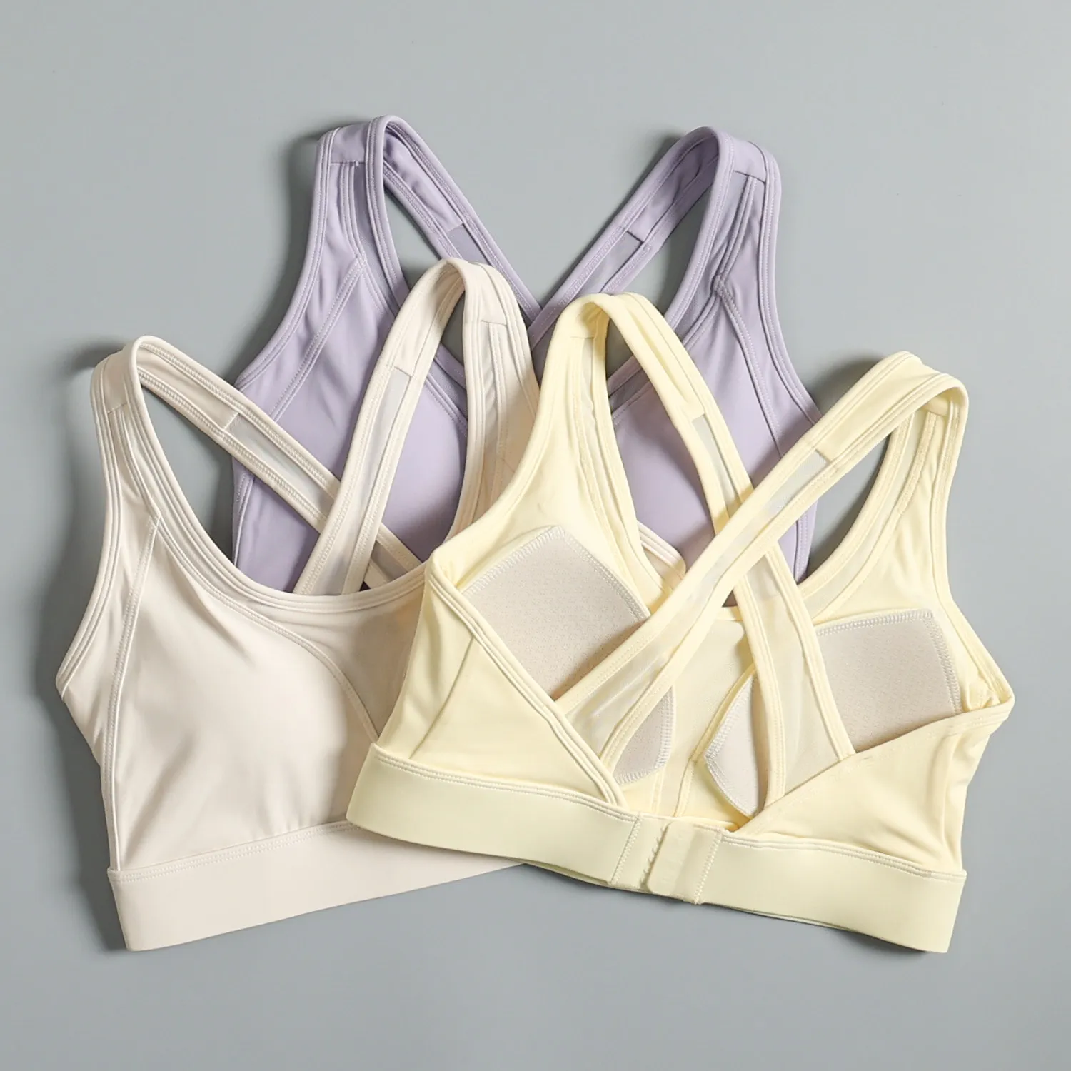 Sports bra women's summer shock-proof back yoga clothing vest all-in-one Pilates professional training fitness bra