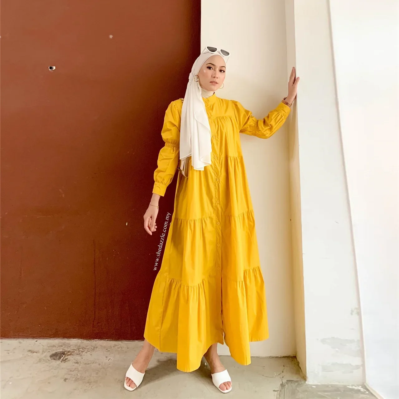 Caftano Robe Djellaba Femme Musulmane Modesto Dubai Abaya Turchia Islam Abito musulmano Abaya per le donne Marocain Caftano Jalabiya Abito