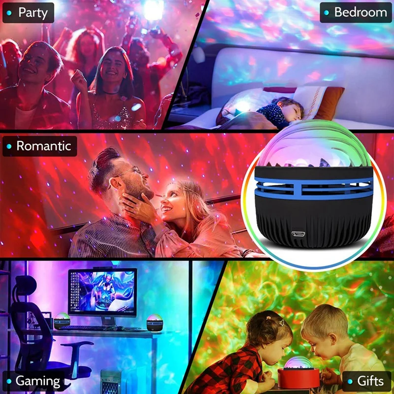 Zorza polarna projektor Aurora Galaxy 2 w 1 zorza polarna projektor projektor światła galaktyka kolorowa lampa projektora