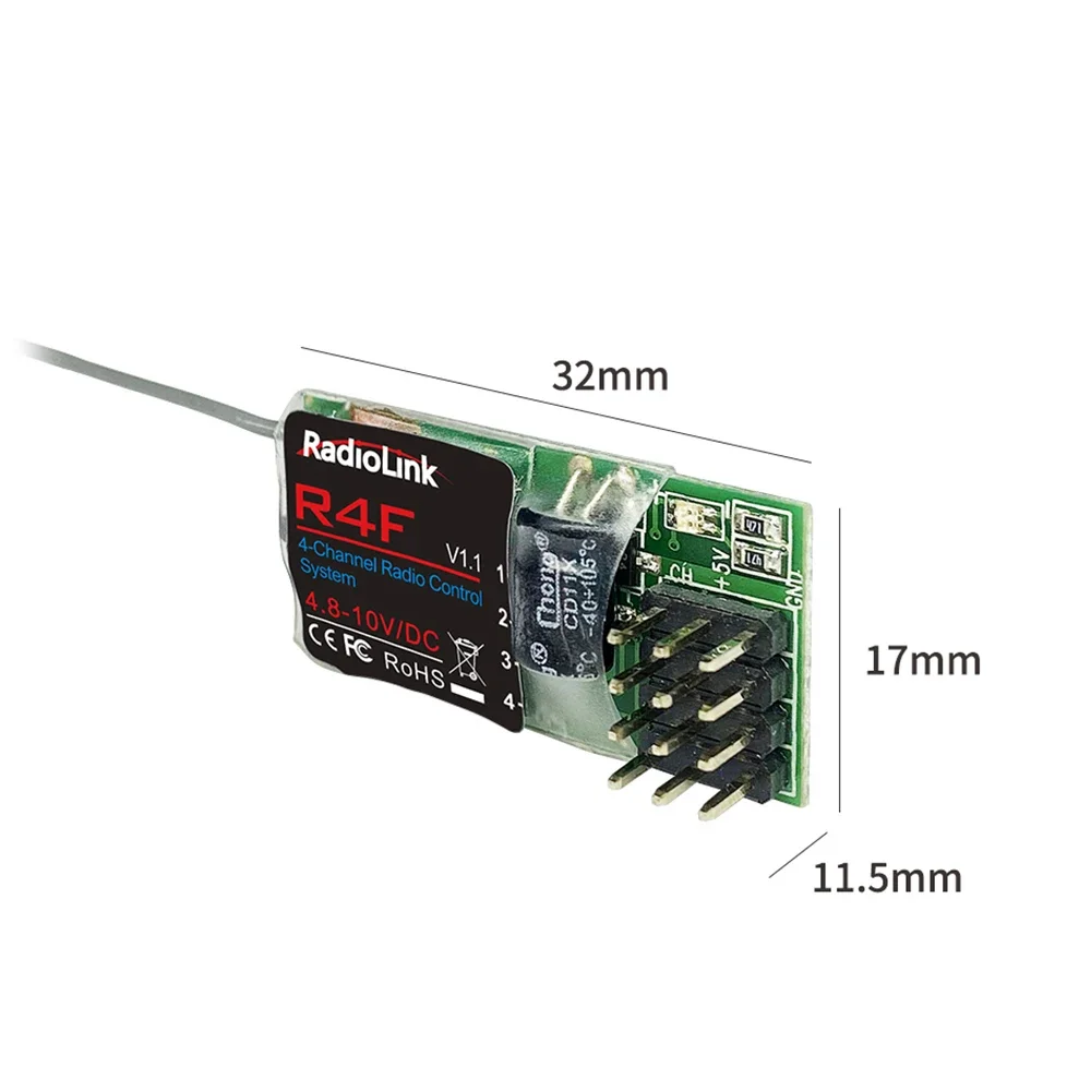 Radiolink Receptor de Controle Remoto, R9DS, R12DSM, RC, 9 Canais de Informação, R9DS, R12DSM, SBUS, PWM, PPM, Compatível com Sinal, AT9S, AT10II