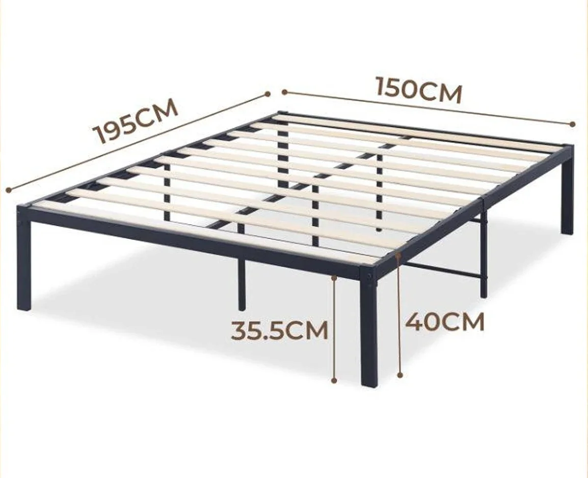

2026 Wholesale Modern Double Size Hotel Platform Metal Bed Frame Mattress Foundation Base