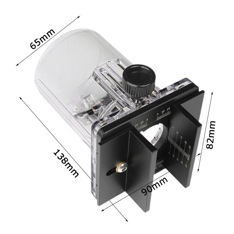 Portable 65mm Trimming Machine Router Fixed Slotted Bracket Invisible Fasteners Wardrobe Edge Trimmer Auxiliary Accessories