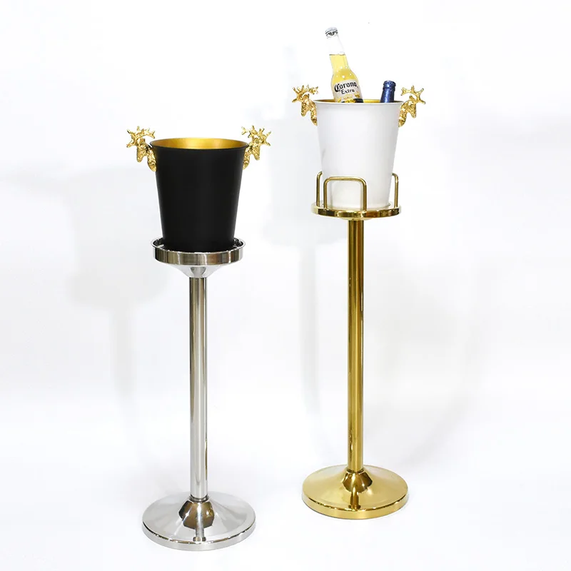 

iron plating process wine bucket stand champagne bucket cooler ice holder for bar tool