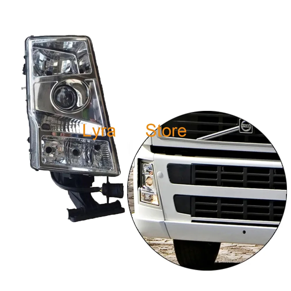 1 PCS  Head Lamp FIT For VOLVO FH12 FM/FH HEADLIGHT MANUAL ROUND CONNECTOR WITHOUT BULB 20360899 20360898