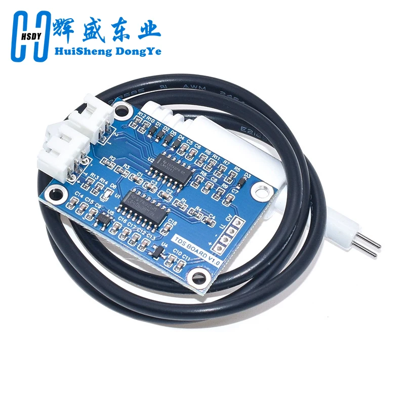 Modulo sensore TDS Solidi disciolti Segnale analogico Solubile Rilevamento della qualità dell'acqua solida DS18B20 Temperatura per Arduino 51/STM32