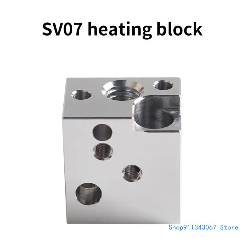 Heavy Duty Heat Resistant Extruder Heating Block for SV07 3D Printer Extruder,for Office and Computer Use Drop shipping