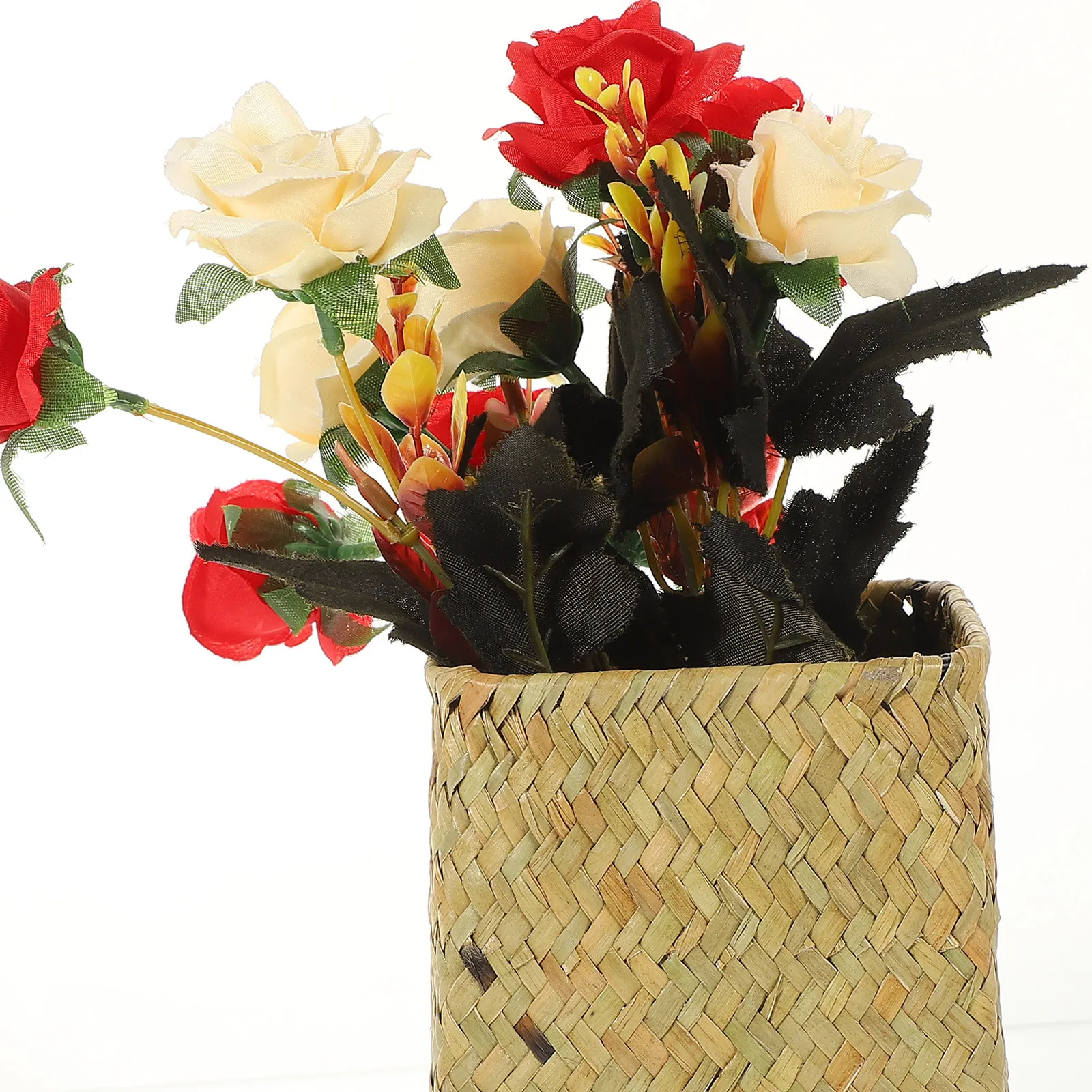 

Vase Woven Planter Desktop Woven Flower Planter Home Decor Dried Flower Arrangement Vase Plants Container