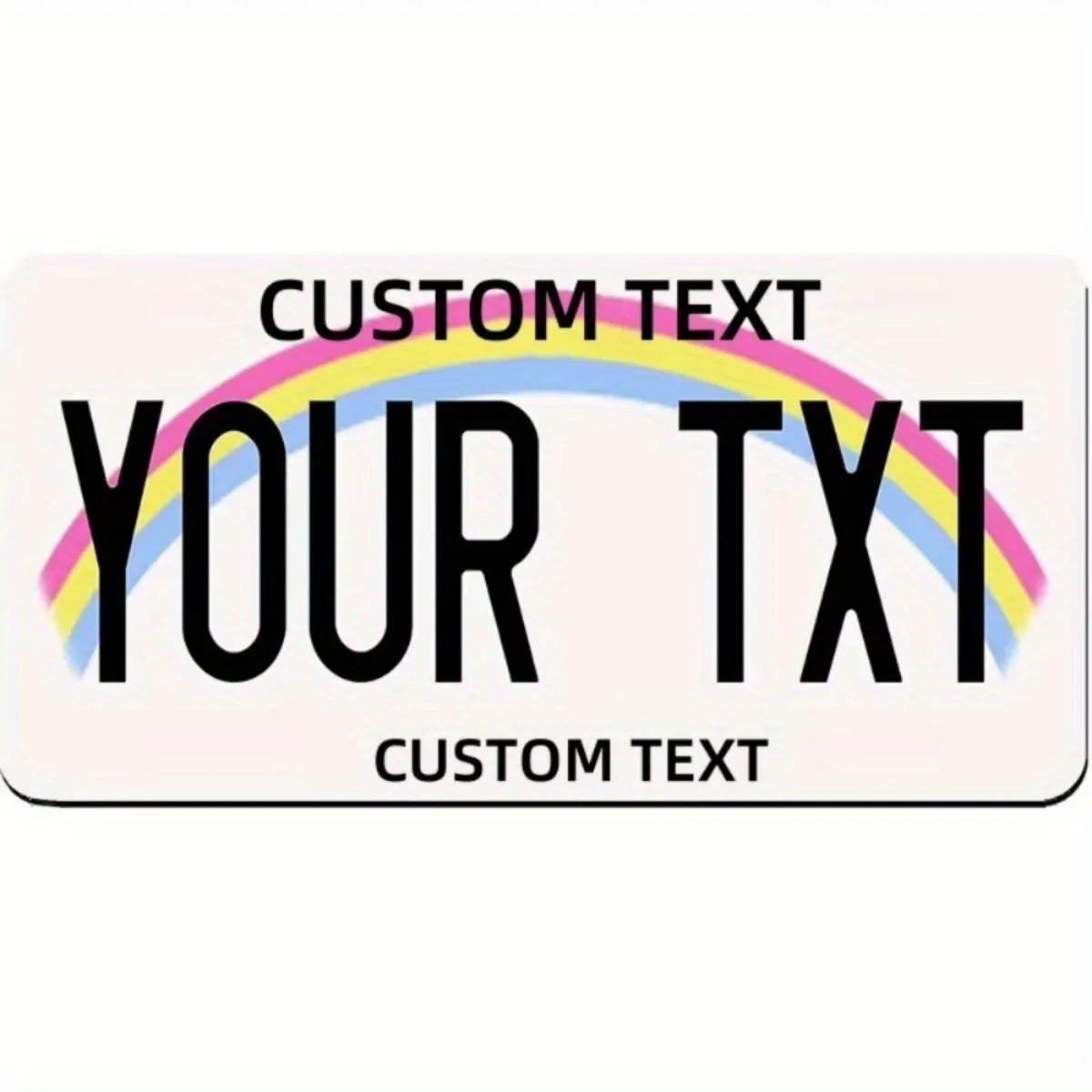 Exquisite Custom Aluminum License Plate | Personalize with Text/Name | One-of-a-Kind Metal Wall Art for Bars