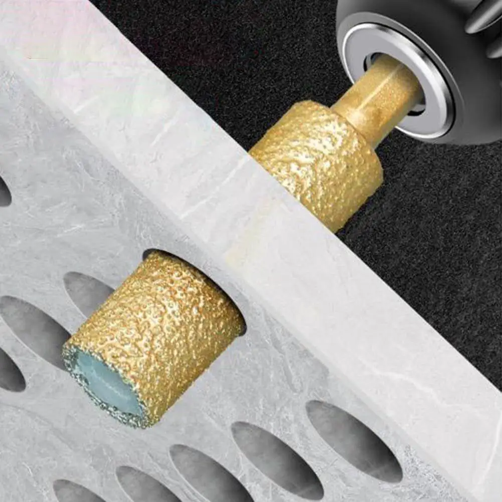 مجموعة لقم الثقب من بلاط الماس والزجاج، لقم ثقب البناء ذات ساق سداسية للبورسلين والسيراميك والرخام وجدار الطوب، من قبل المقاول #2