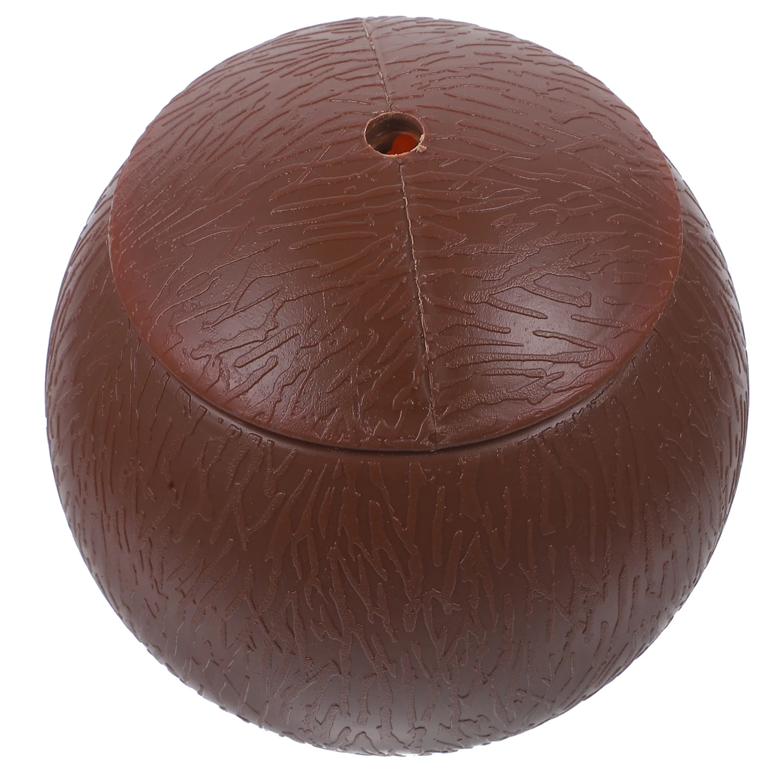 

Drink Cup Hawaii Luau Cups Hawaiian Coconut Shaped Straw Summer Beach Party Plastic Brown