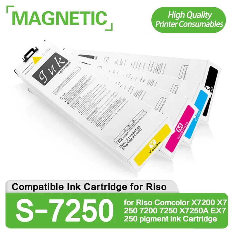 

Новый совместимый картридж с чернилами для Riso Comcolor X7200 X7250 7200 7250 X7250A EX7250, картридж с пигментными чернилами
