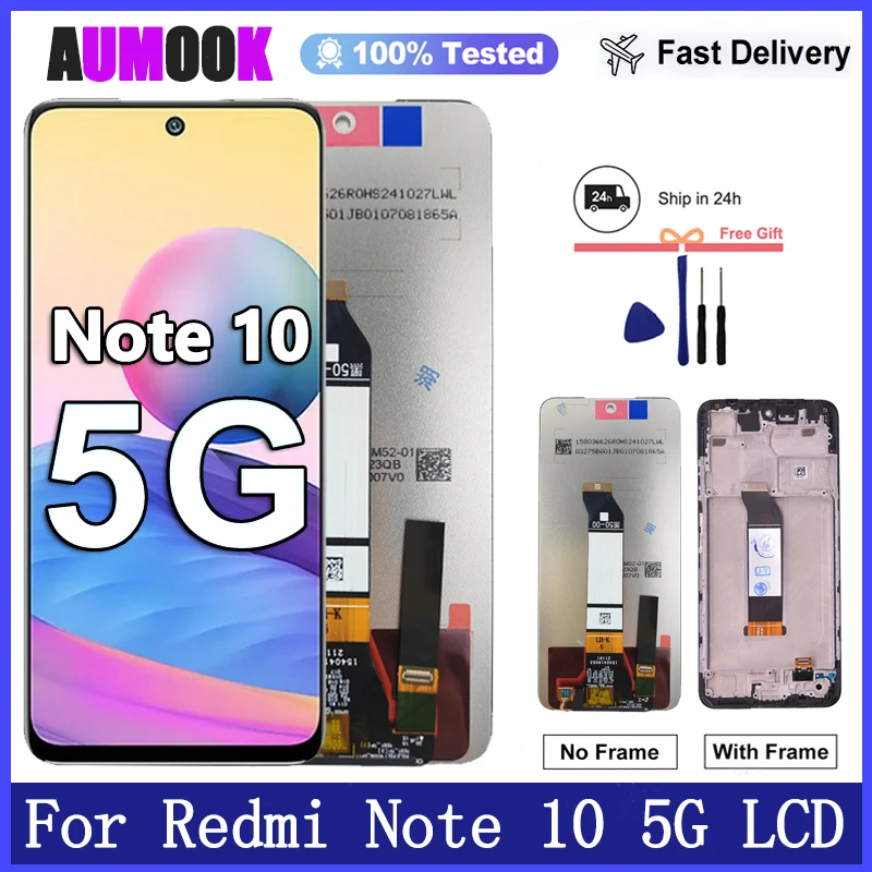 Pantalla de 6,5 pulgadas para Xiaomi Redmi Note 10 5G pantalla LCD montaje de pantalla táctil para Redmi Note 10 5G M2103K19G, M2103K19C pantalla LCD