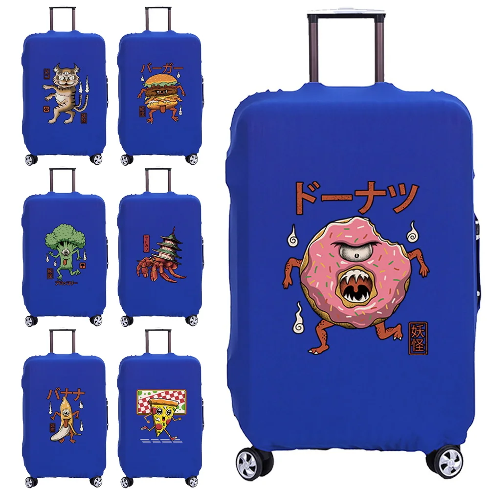 

Suitcase Travel Luggage Cover Cute Monster Print for 18-32 Inch Holiday Traveling Essentials Accessories Trolley Protective Case